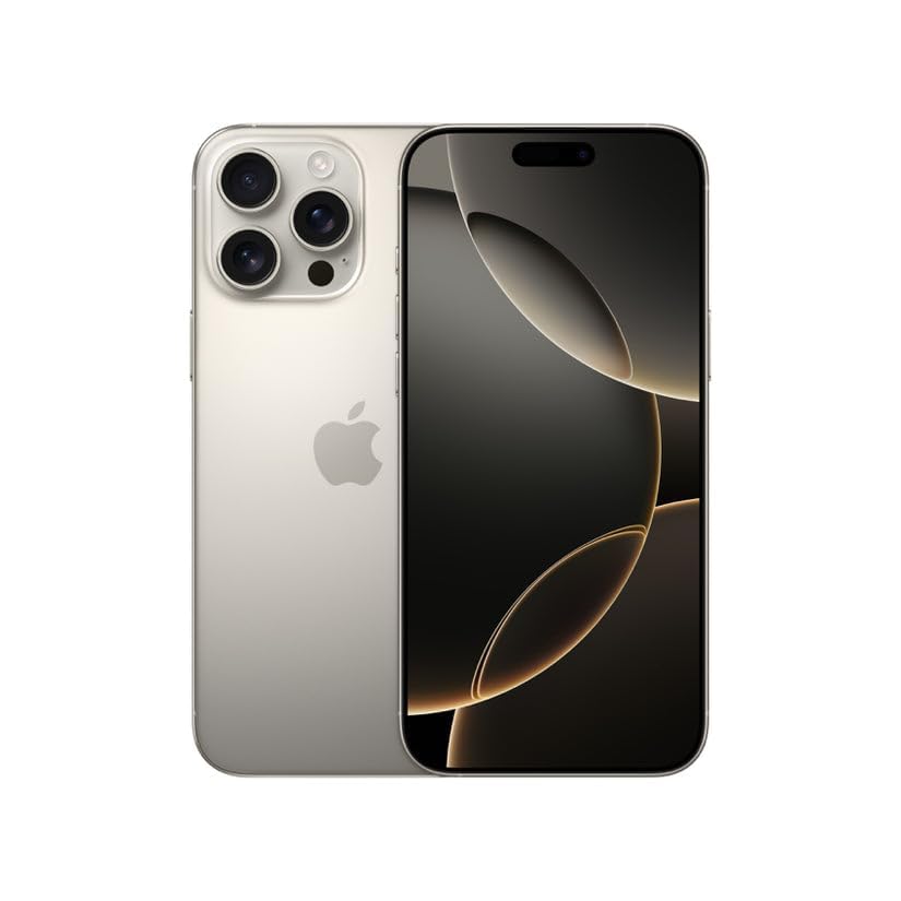 Apple iPhone 16 Pro, US Version, 256GB, Black Titanium - Unlocked (Renewed Premium)