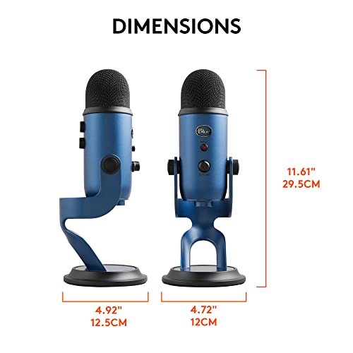 Logitech for Creators Blue Microphones Yeti USB Microphone (Blackout)
