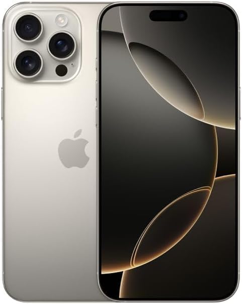 Apple iPhone 16 Pro, US Version, 256GB, Black Titanium - Unlocked (Renewed Premium)