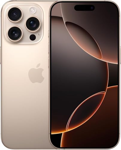 Apple iPhone 16 Pro, US Version, 256GB, Black Titanium - Unlocked (Renewed Premium)