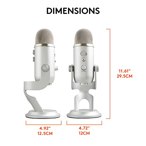 Logitech for Creators Blue Microphones Yeti USB Microphone (Blackout)