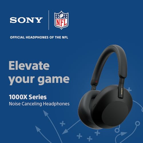 Sony WH-1000XM5 Premium Noise Canceling Headphones, Auto NC Optimizer, 30-Hour Battery, Alexa Voice Control, Midnight Blue