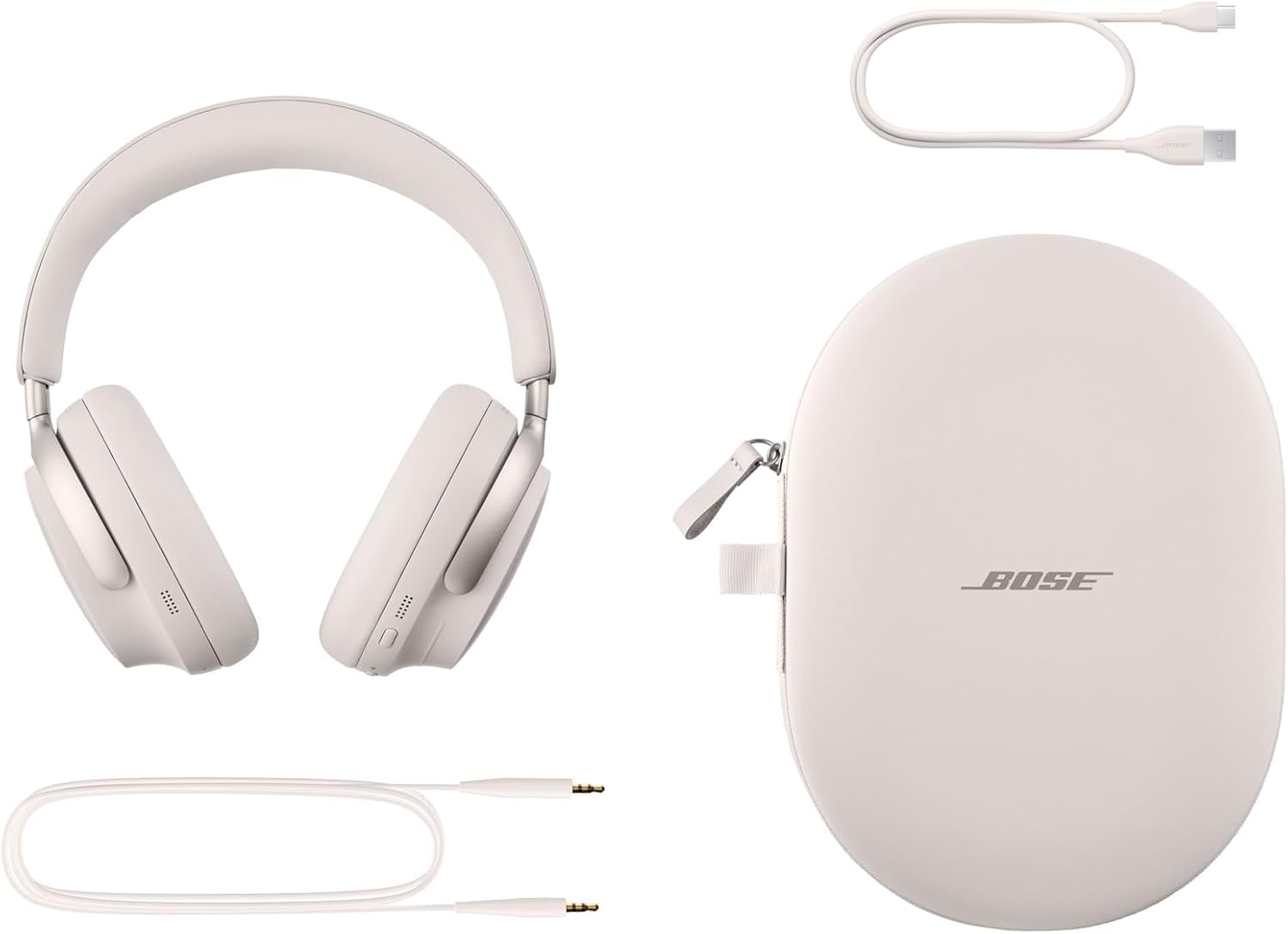 Bose QuietComfort Ultra Bluetooth Headphones, Wireless Headphones with Spatial Audio, Over Ear Noise Cancelling with Mic, Up to 24 Hours of Playtime, Black