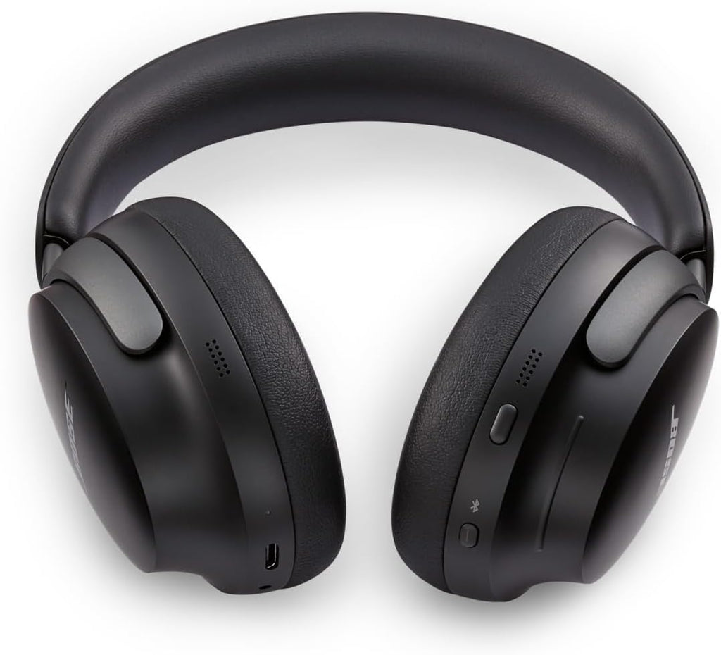Bose QuietComfort Ultra Bluetooth Headphones, Wireless Headphones with Spatial Audio, Over Ear Noise Cancelling with Mic, Up to 24 Hours of Playtime, Black