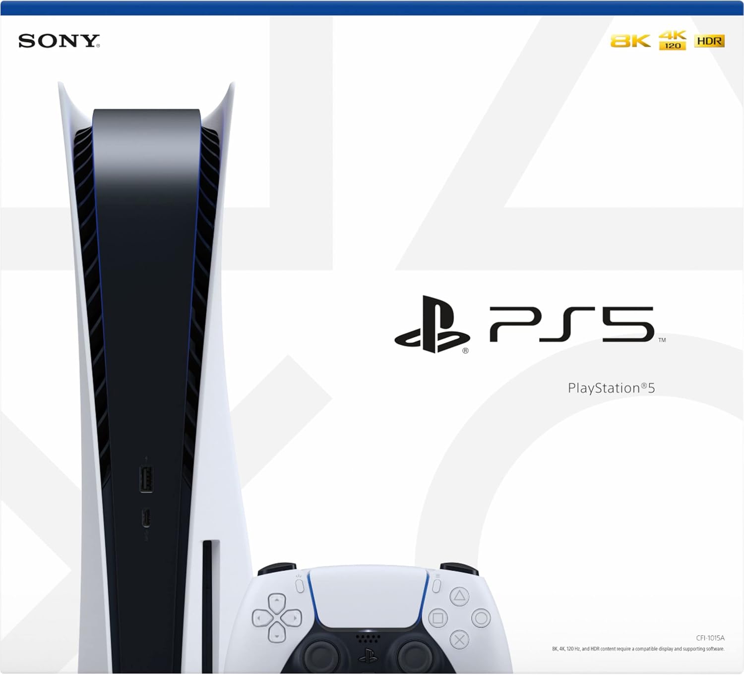 PlayStation 5 Disc Edition 825GB Gaming Console + 1 Wireless Controller for PS5, 8-Core x86-64-AMD Ryzen Zen 2 CPU, 16GB GDDR6, Up to 120FPS, Michooyel HDMI_Cable