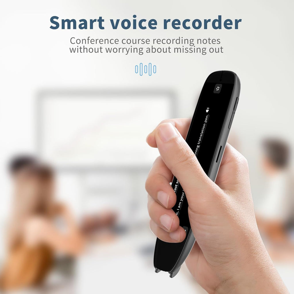 Language Translator Pen with OCR Scanning, Traductor Pen Supporting 142 Languages,Text to Speech Translation Pen,Reading Pen for Dyslexia with Text Extract, Ideal for Students and Adults
