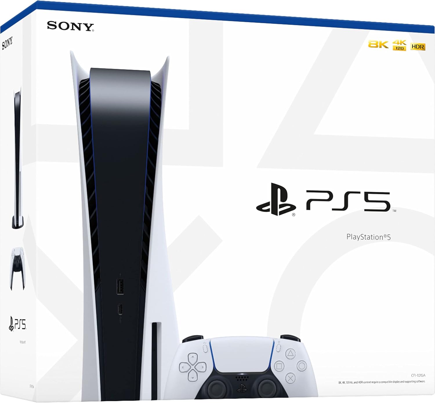 PlayStation 5 Disc Edition 825GB Gaming Console + 1 Wireless Controller for PS5, 8-Core x86-64-AMD Ryzen Zen 2 CPU, 16GB GDDR6, Up to 120FPS, Michooyel HDMI_Cable
