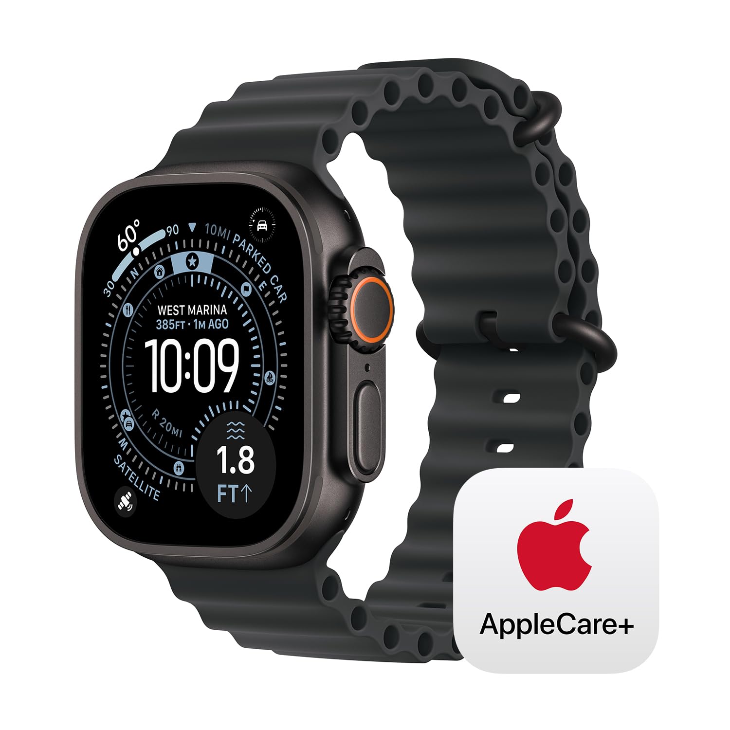 Apple Watch Ultra 3 [GPS + Cellular 49mm] Running & Multisport Smartwatch w/Rugged Titanium Case w/Black Alpine Loop - L. Satellite Communications, Advanced Health & Fitness Tracking