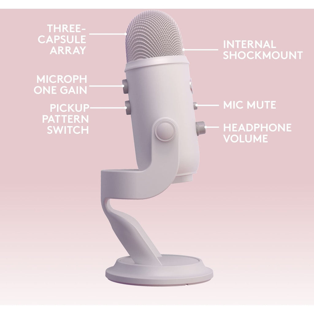Logitech for Creators Blue Microphones Yeti USB Microphone (Blackout)
