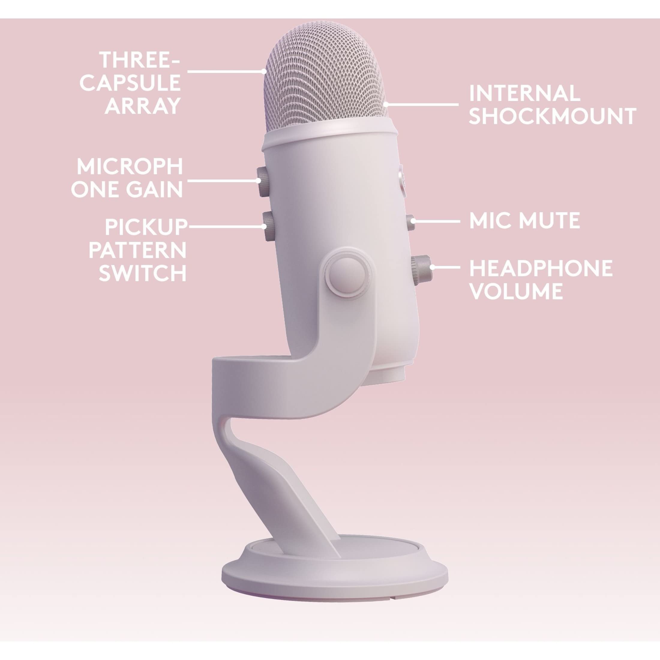 Logitech for Creators Blue Microphones Yeti USB Microphone (Blackout)