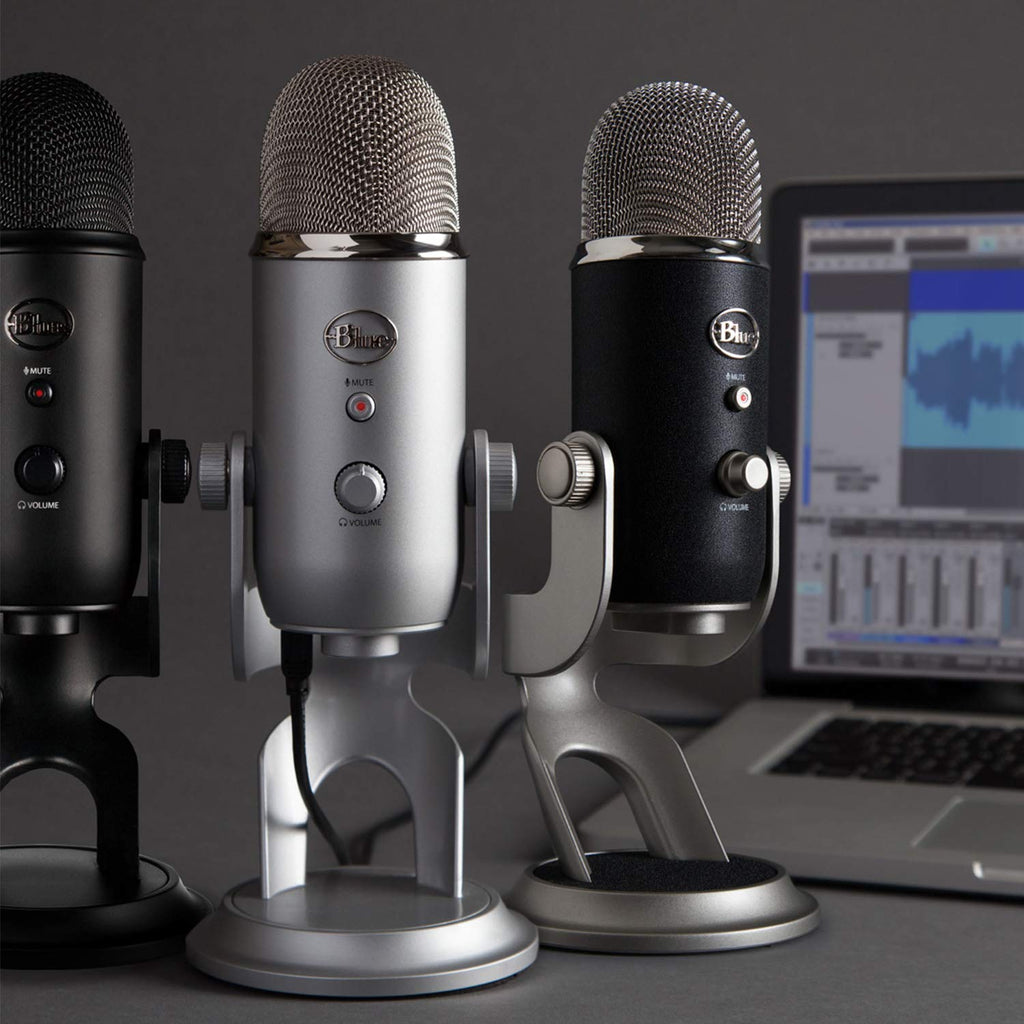 Logitech for Creators Blue Microphones Yeti USB Microphone (Blackout)