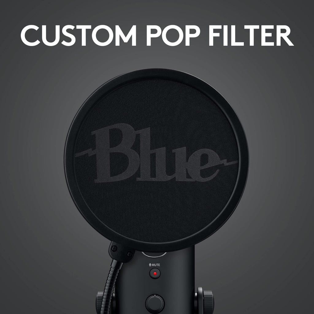 Logitech for Creators Blue Microphones Yeti USB Microphone (Blackout)