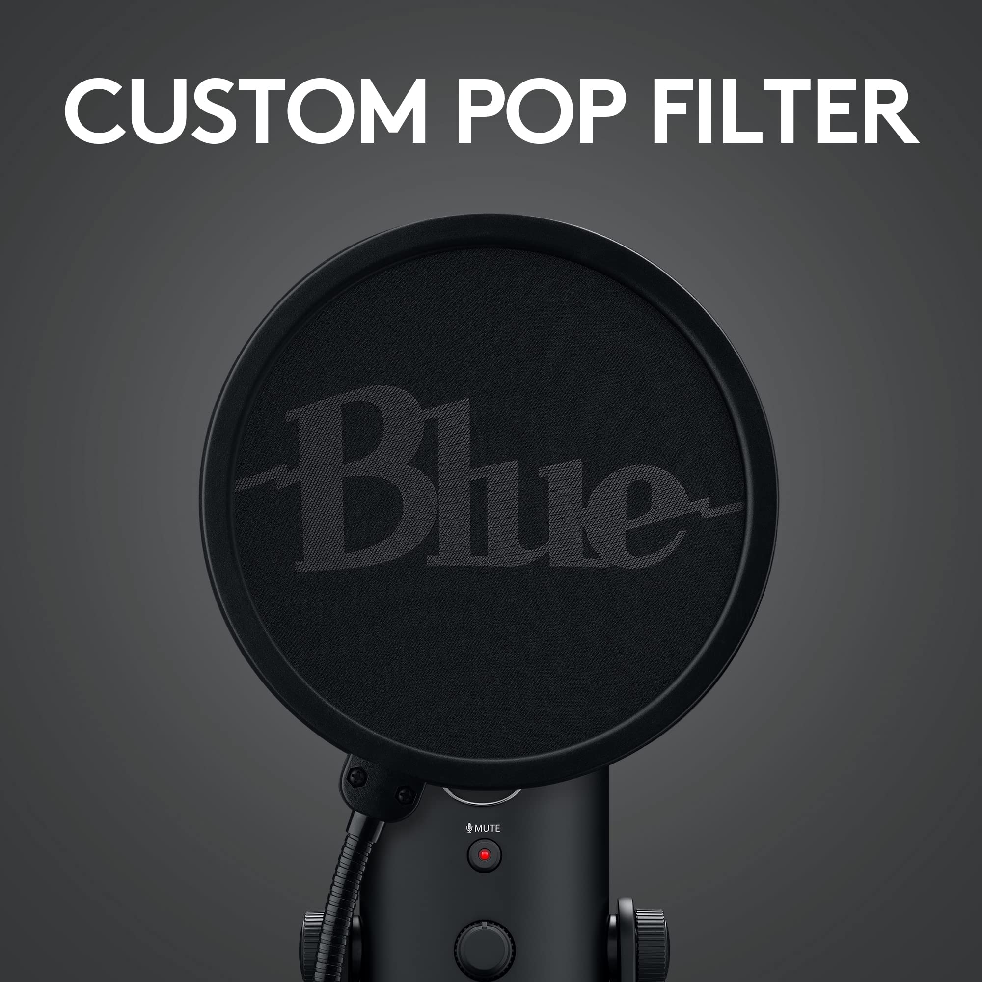 Logitech for Creators Blue Microphones Yeti USB Microphone (Blackout)
