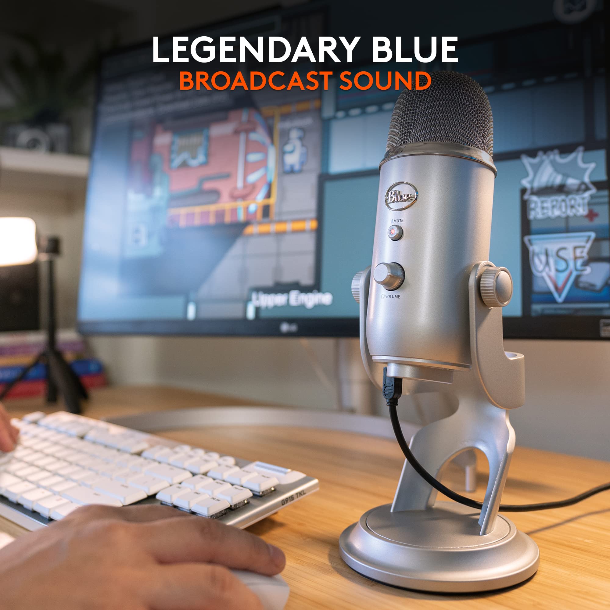 Logitech for Creators Blue Microphones Yeti USB Microphone (Blackout)
