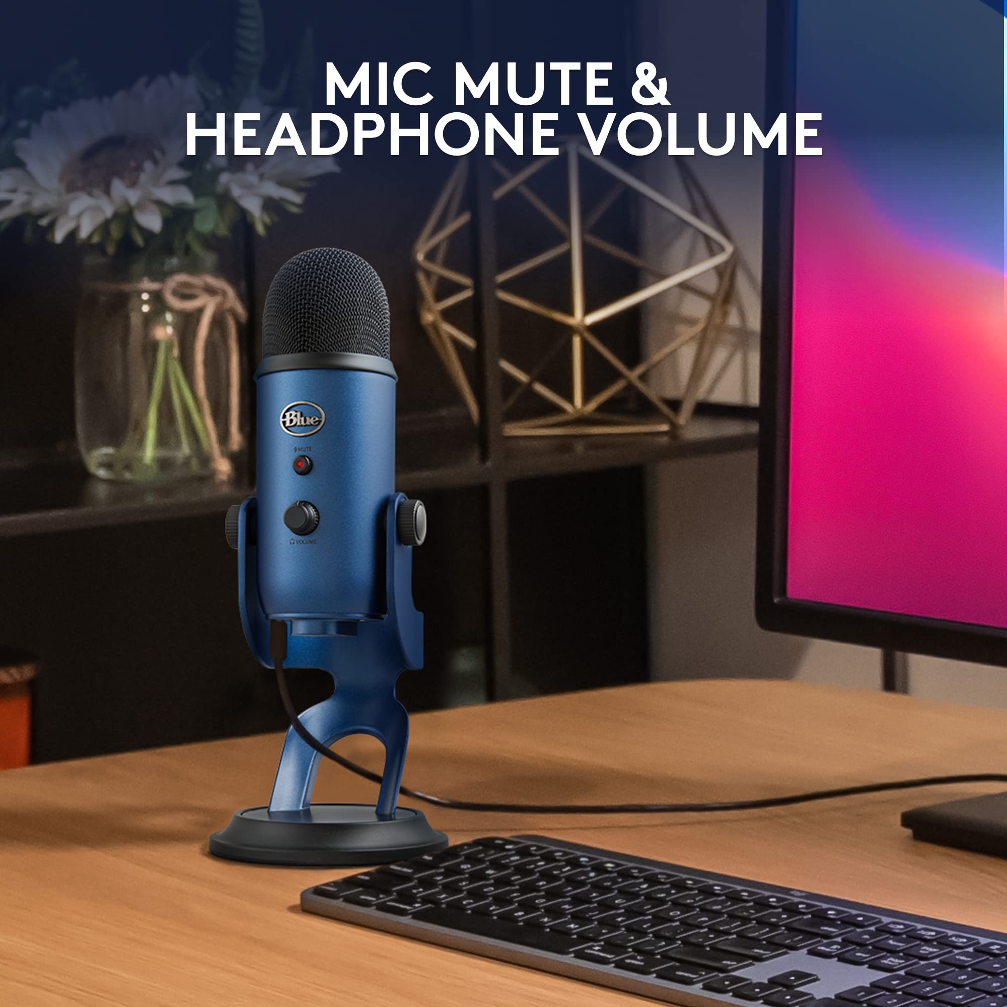 Logitech for Creators Blue Microphones Yeti USB Microphone (Blackout)