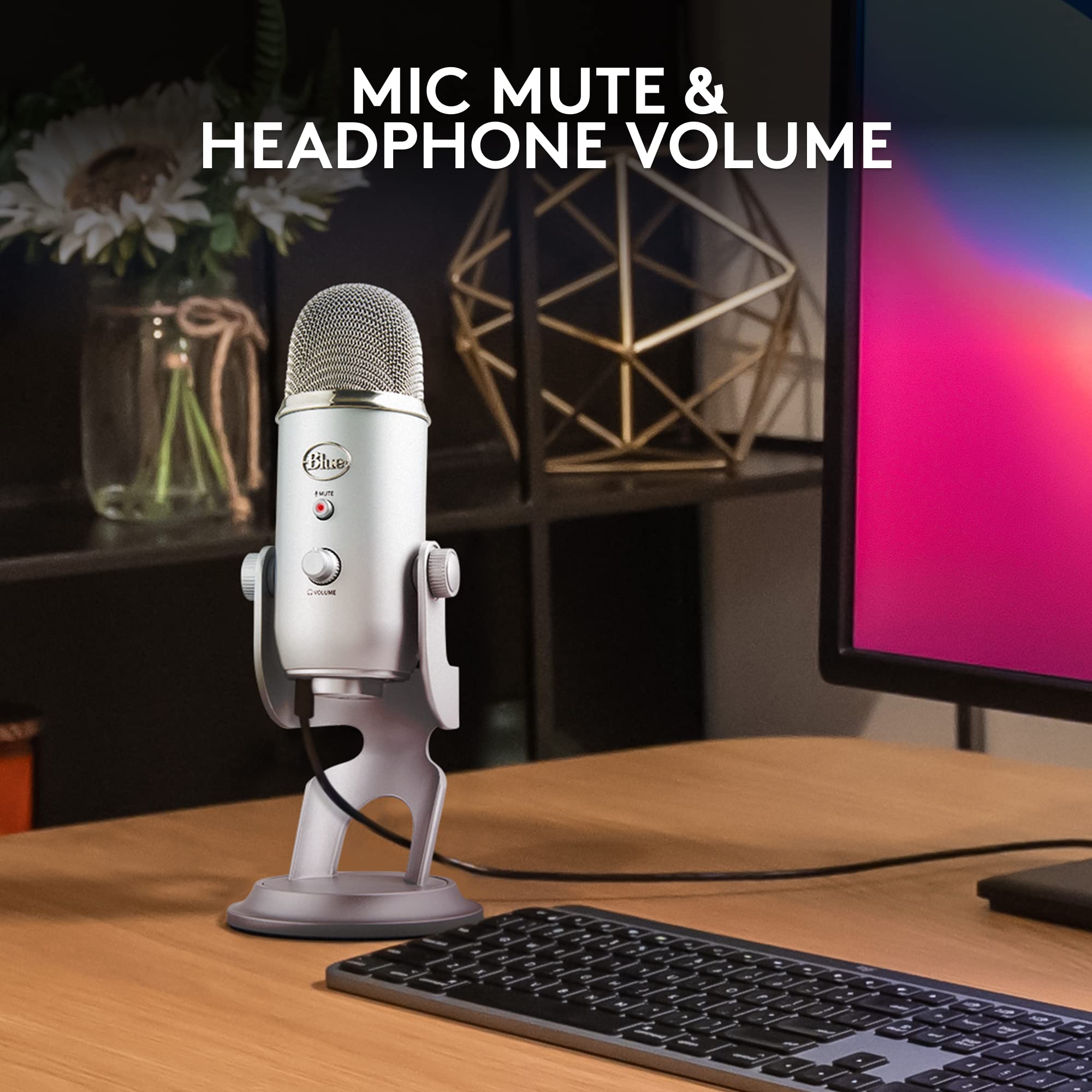 Logitech for Creators Blue Microphones Yeti USB Microphone (Blackout)