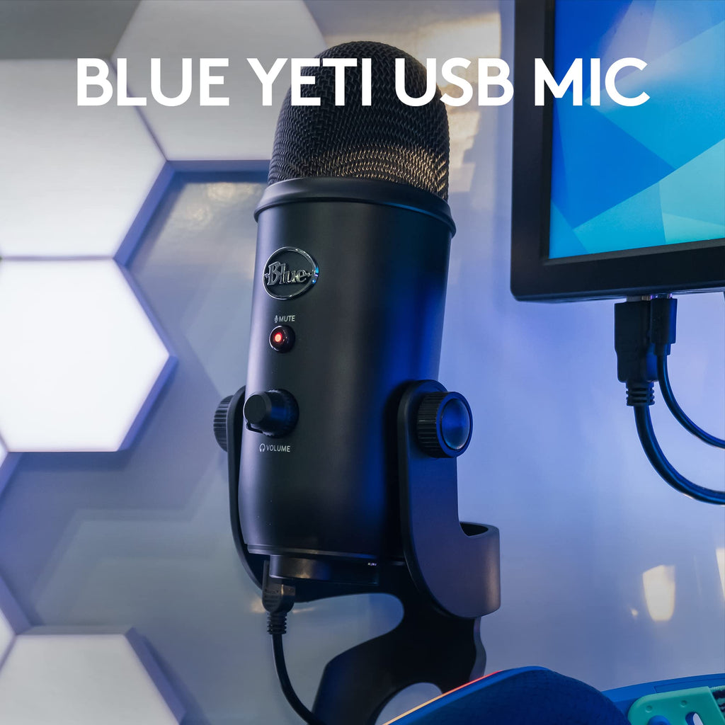 Logitech for Creators Blue Microphones Yeti USB Microphone (Blackout)