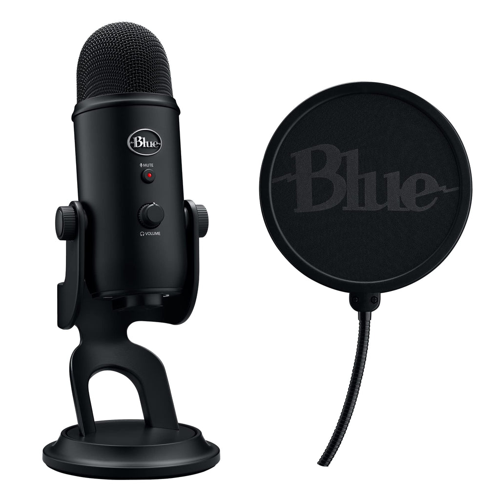 Logitech for Creators Blue Microphones Yeti USB Microphone (Blackout)