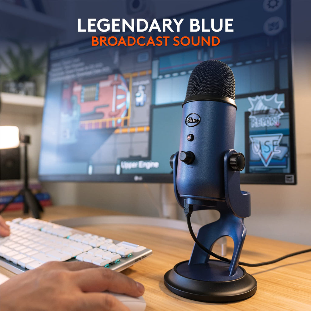 Logitech for Creators Blue Microphones Yeti USB Microphone (Blackout)