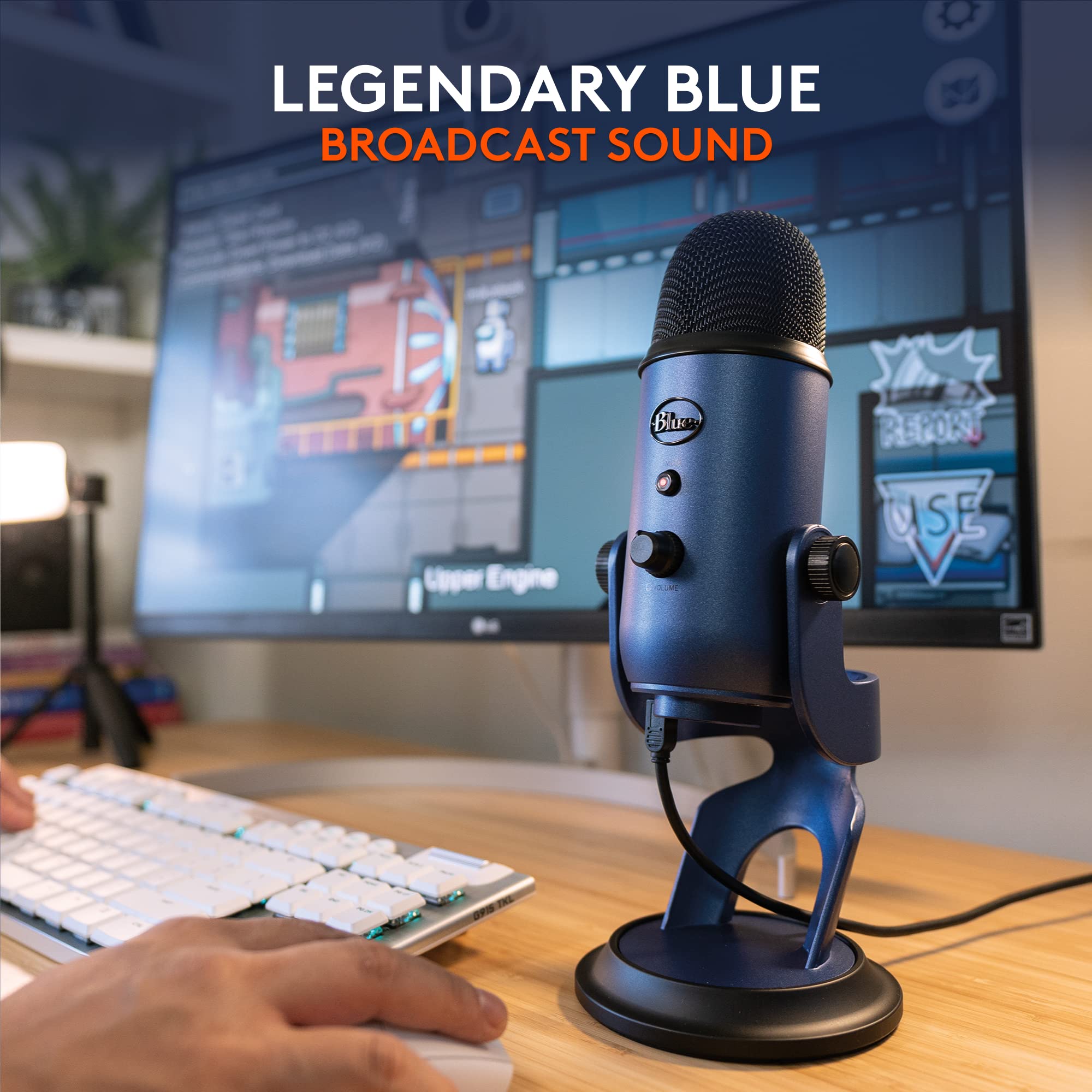 Logitech for Creators Blue Microphones Yeti USB Microphone (Blackout)