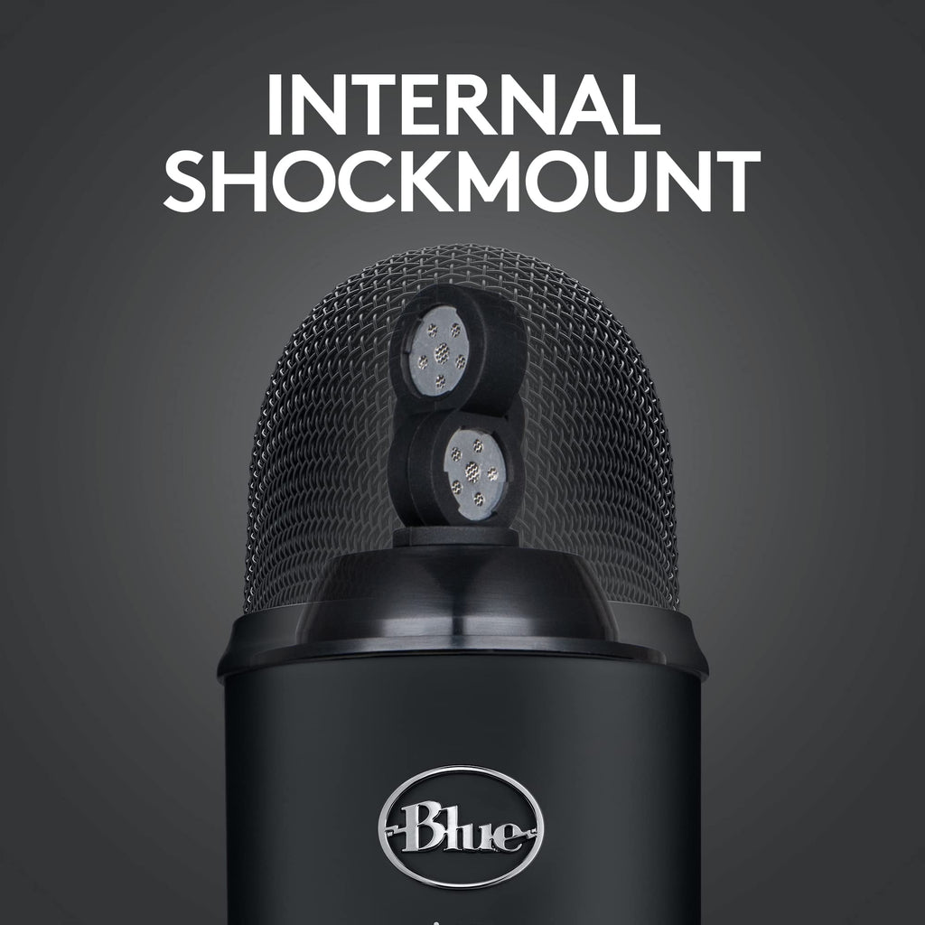 Logitech for Creators Blue Microphones Yeti USB Microphone (Blackout)