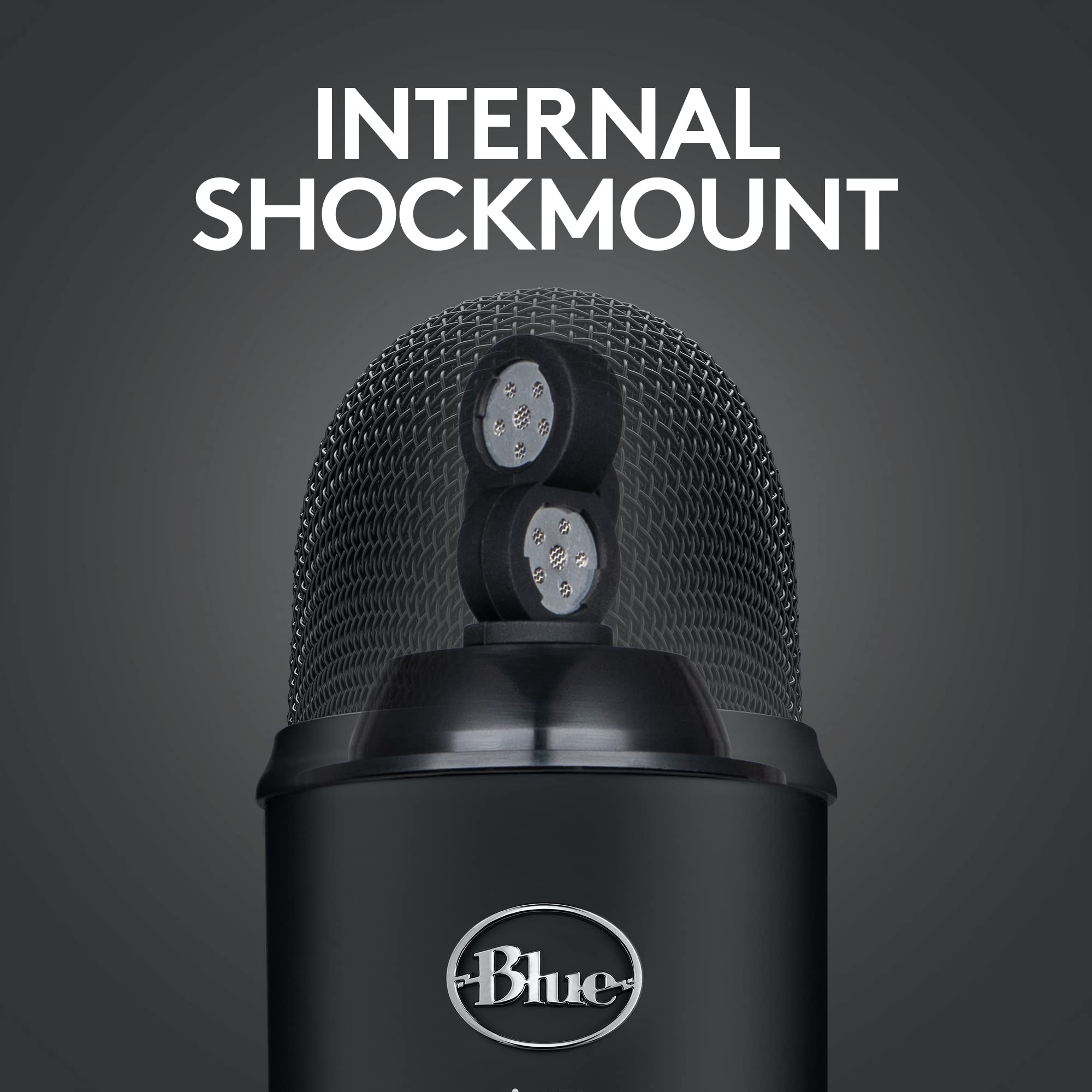 Logitech for Creators Blue Microphones Yeti USB Microphone (Blackout)