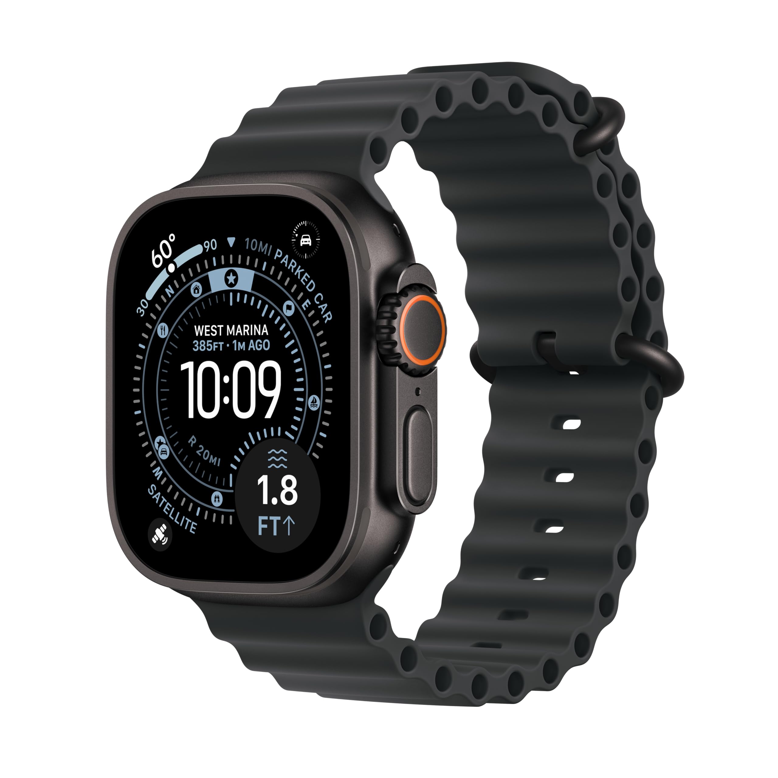 Apple Watch Ultra 3 [GPS + Cellular 49mm] Running & Multisport Smartwatch w/Rugged Titanium Case w/Black Alpine Loop - L. Satellite Communications, Advanced Health & Fitness Tracking