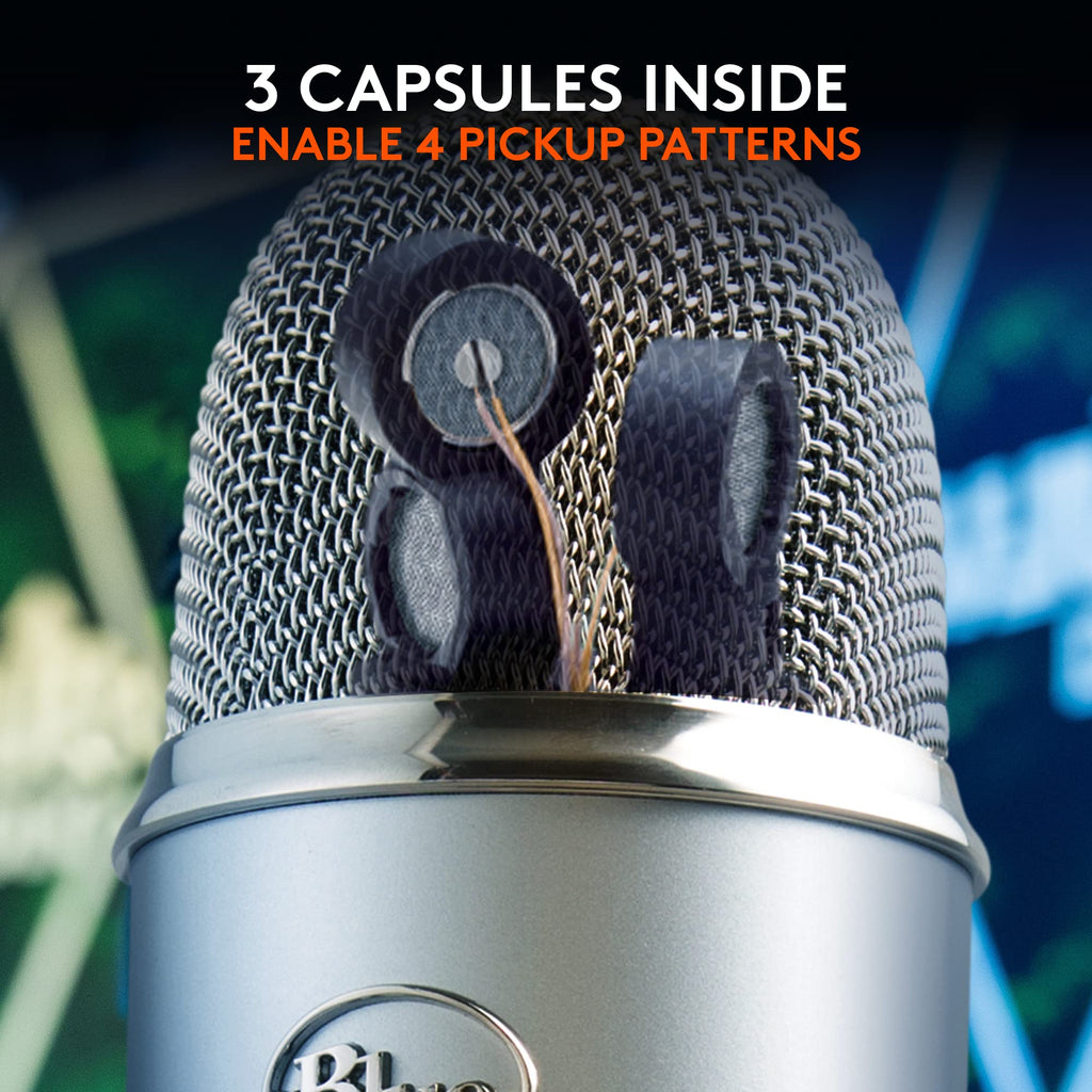 Logitech for Creators Blue Microphones Yeti USB Microphone (Blackout)