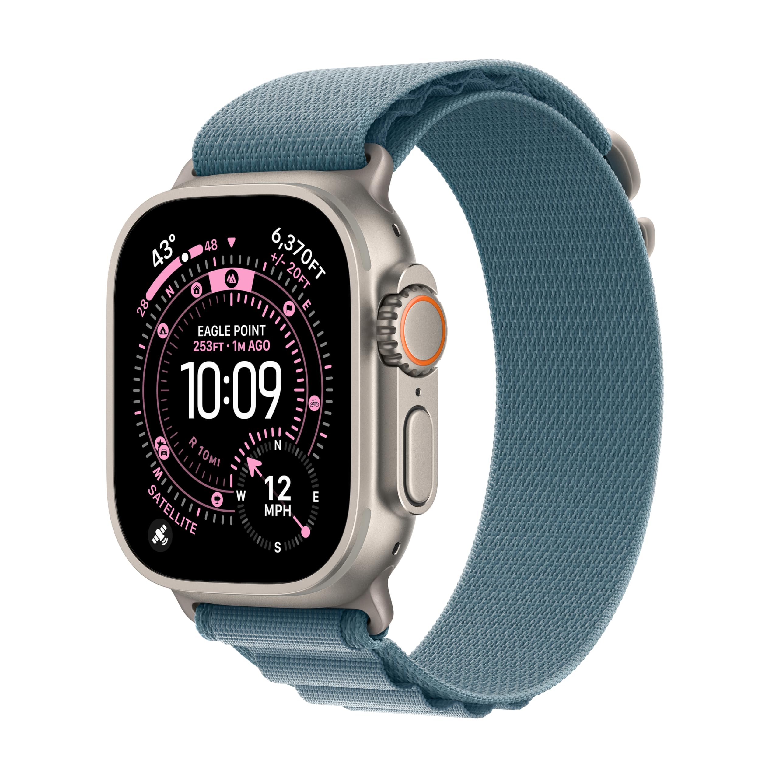 Apple Watch Ultra 3 [GPS + Cellular 49mm] Running & Multisport Smartwatch w/Rugged Titanium Case w/Black Alpine Loop - L. Satellite Communications, Advanced Health & Fitness Tracking