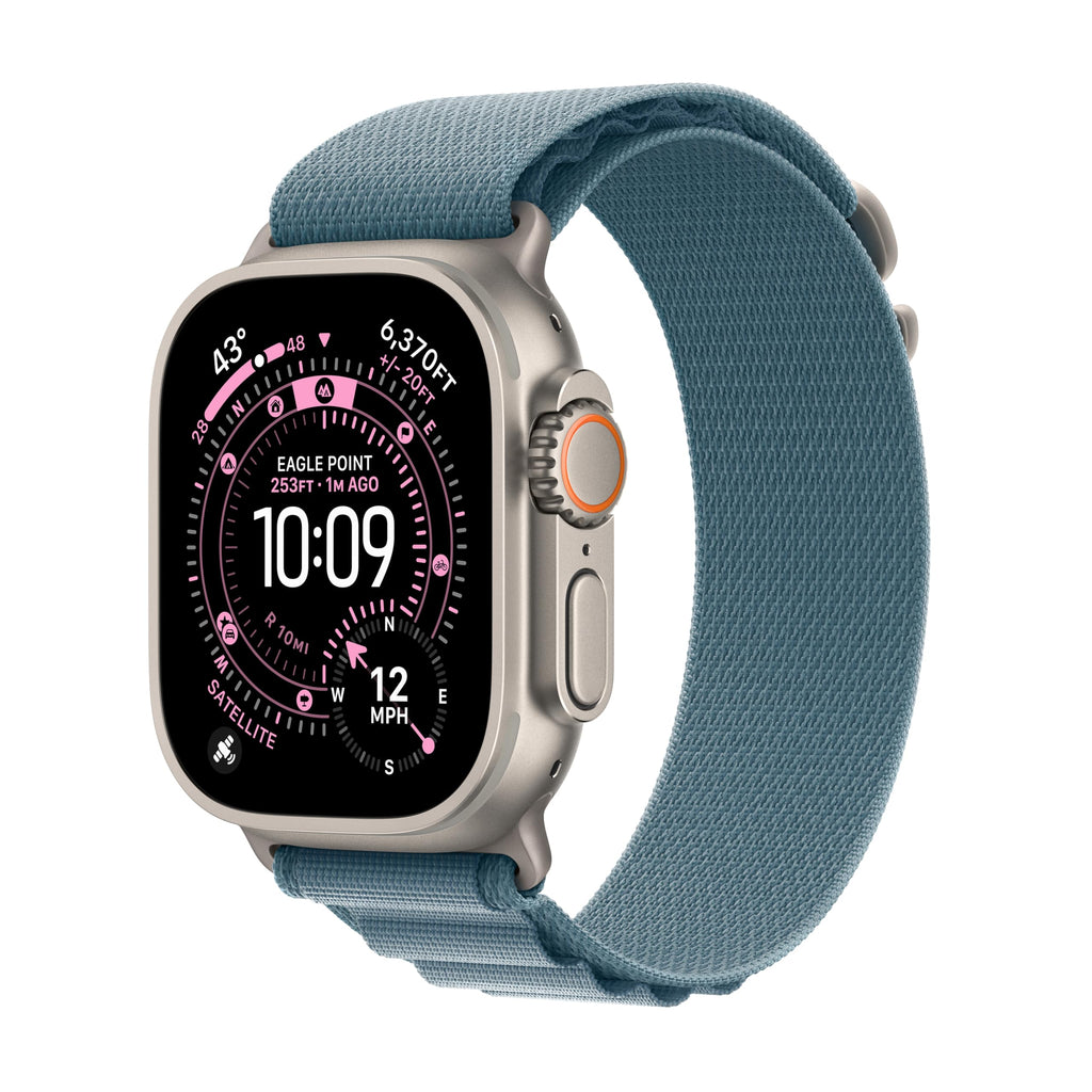 Apple Watch Ultra 3 [GPS + Cellular 49mm] Running & Multisport Smartwatch w/Rugged Titanium Case w/Black Alpine Loop - L. Satellite Communications, Advanced Health & Fitness Tracking