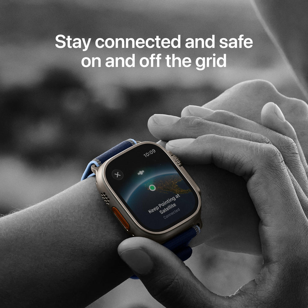 Apple Watch Ultra 3 [GPS + Cellular 49mm] Running & Multisport Smartwatch w/Rugged Titanium Case w/Black Alpine Loop - L. Satellite Communications, Advanced Health & Fitness Tracking