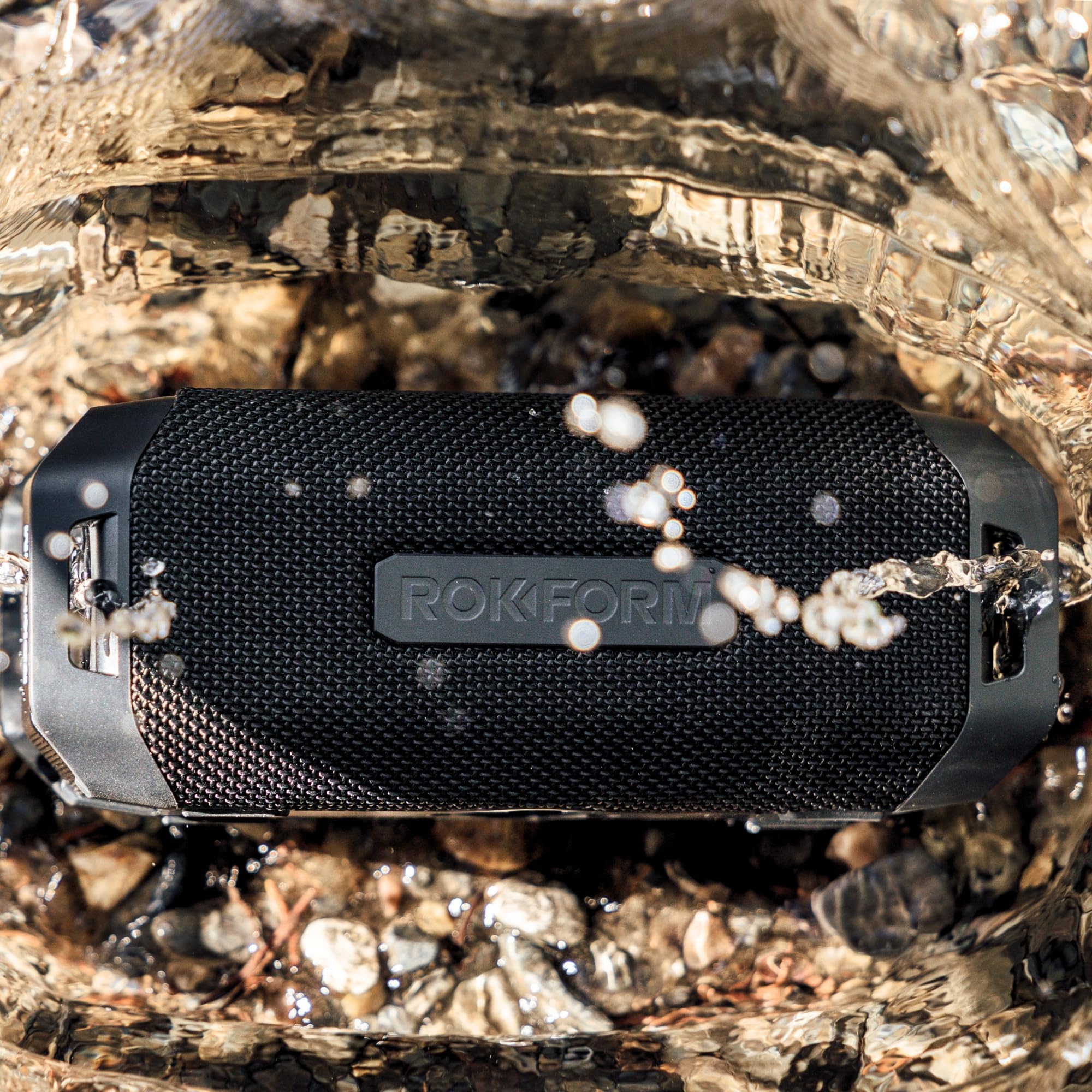 Rokform G-ROK Wireless Golf Speaker, Portable Magnetic, IPX7 Waterproof, Shockproof & Dustproof, Loud & Clear Sound, 24 Hour Battery, Rugged Outdoor Golf Cart Speaker (Black) ASIN